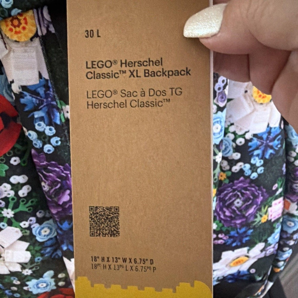 Herschel Supply Co. LEGO Herschel Floral Classic XL Backpack Floral 18x13 Unisex - Picture 5 of 13